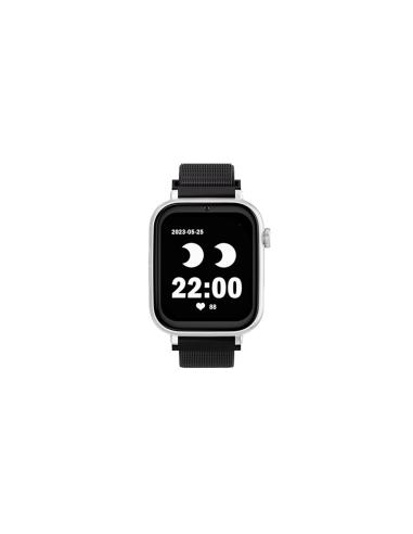 SaveFamily SaveWatch Plus Reloj + Protector GPS y Llamadas 4G Blanco Pulsera Tela Negra