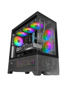 Mars Gaming MCLCDX carcasa de ordenador Midi Tower Negro