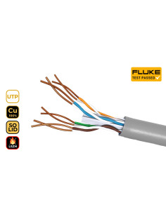 Phasak Bobina Cobre 100% Sólido UTP Certificada LSZH AWG24 Cat.6 305 m cable de red - PHR 652 2