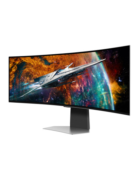 Samsung G95SC pantalla para PC 124,5 cm (49") 5120 x 1440 Pixeles Dual QHD OLED Plata