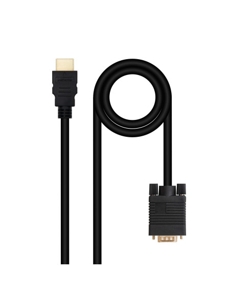 Nanocable Cable Conversor HDMI a VGA, 1.8 m, Negro