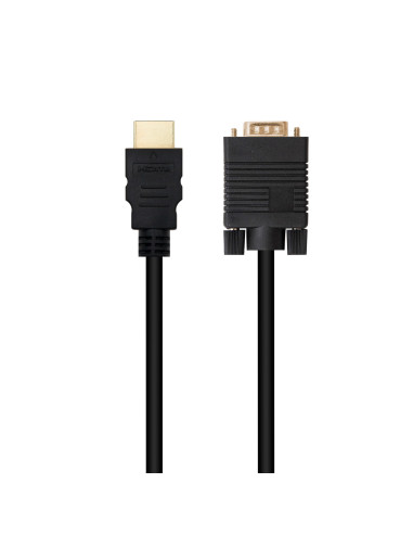 Nanocable Cable Conversor HDMI a VGA, 1.8 m, Negro