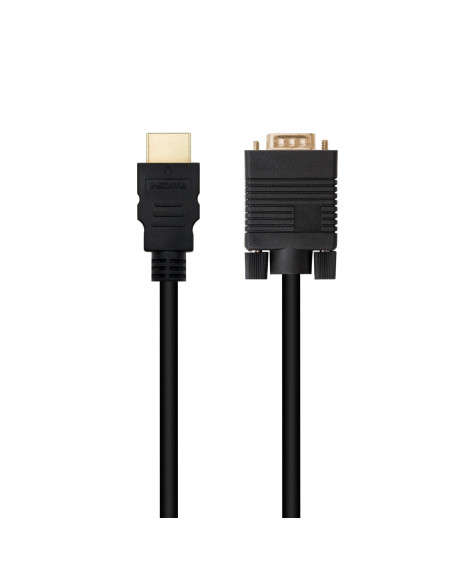 Nanocable Cable Conversor HDMI a VGA, 1.8 m, Negro