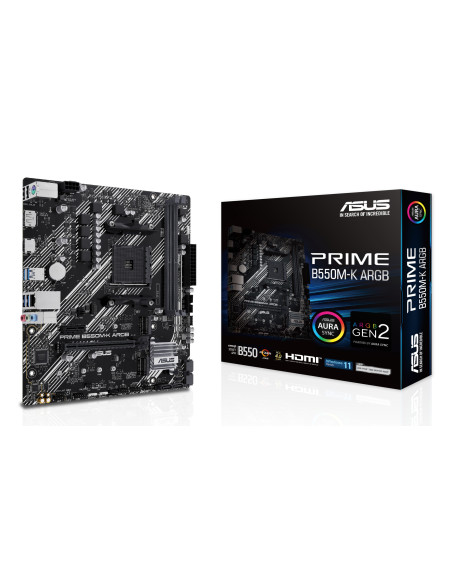 ASUS PRIME B550M-K ARGB AMD B550 Zócalo AM4 micro ATX