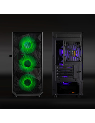 TooQ Caja Minitorre Gaming SEIZURE Negra