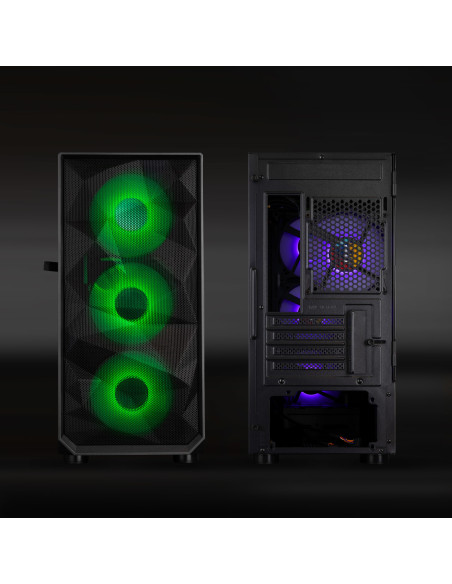 TooQ Caja Minitorre Gaming SEIZURE Negra