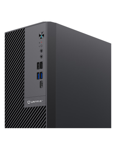 UNYKAch Caja Ordenador NUMEN UK5015 Micro ATX 15 Litros con 5 Puertos USB