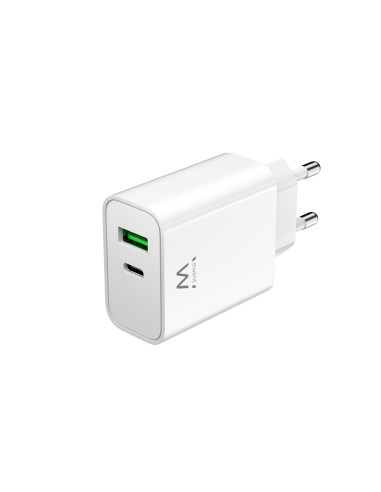 Ewent EW1325_R1 cargador de dispositivo móvil Universal Blanco Corriente alterna Carga rápida Interior