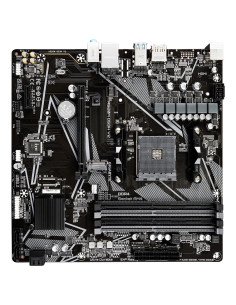 GIGABYTE Placa base A520M DS3H V2 - Soporta CPUs AMD Ryzen serie 5000 AM4, hasta 4733 MHz DDR4 (OC), PCIe 3.0 x16, LAN GbE, USB 2