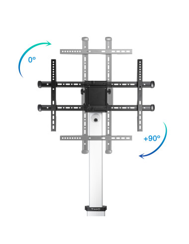 TooQ Hera Soporte de Suelo de Aluminio con Ruedas para Pantalla 37"-86"