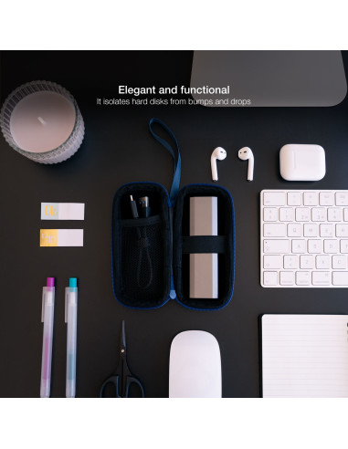 TooQ Estuche Protector para Caja Externa M2, Azul Pacífico