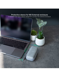 TooQ Estuche Protector para Caja Externa M2, Gris 2