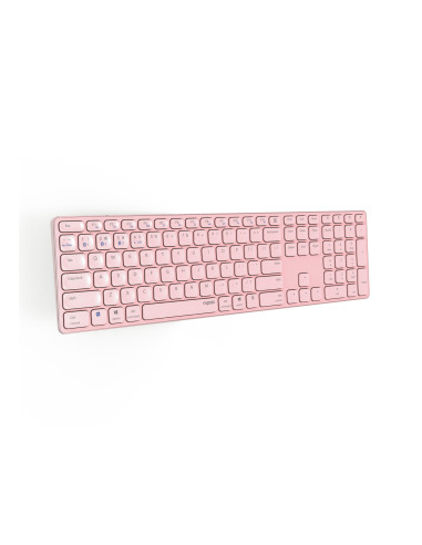 Rapoo E9800M teclado Universal Bluetooth QWERTY Rosa