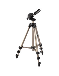 Hama | Trípode para cámaras réflex, trípode extensible 106.5 cm, aluminio, cabeza 3D, soporte para cámaras de fotos estable,