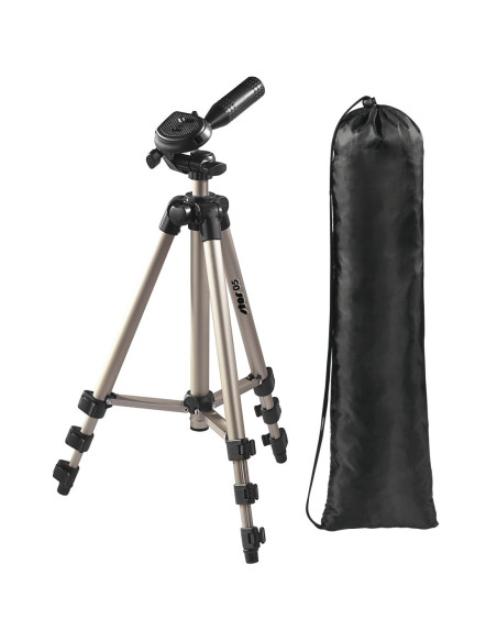 Hama | Trípode para cámaras réflex, trípode extensible 106.5 cm, aluminio, cabeza 3D, soporte para cámaras de fotos estable,