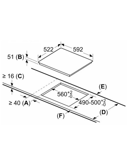 Bosch Serie 4 PUJ631BB5E hobs Negro Integrado 59.2 cm Con placa de inducción 3 zona(s)
