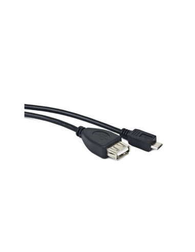 Lanberg OEM-0006 cable USB USB 2.0 0,15 m USB A Micro-USB B Negro