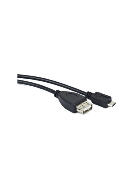 Lanberg OEM-0006 cable USB USB 2.0 0,15 m USB A Micro-USB B Negro