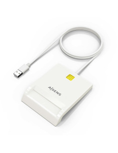 AISENS Lector de Tarjeta Inteligente DNI, Blanco 2