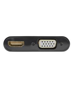 Ewent EC1457 adaptador de cable de vídeo DisplayPort HDMI + VGA (D-Sub) Negro 2
