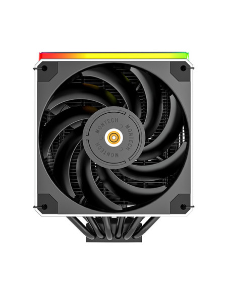 Montech Metal DT24 Premium Carcasa del ordenador, Procesador Refrigerador de aire 12 cm Negro