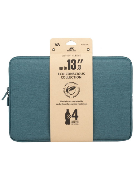 Rivacase Suzuka 7703 35,6 cm (14") Funda Color aguamarina