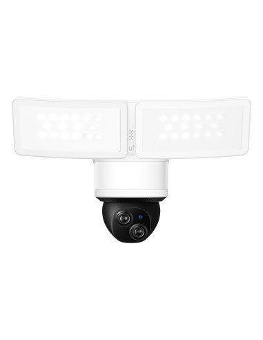 Eufy Security Floodlight Camera E340 con cable, giro de 360° e inclinación, grabación ininterrumpida, Wi-Fi de doble banda,