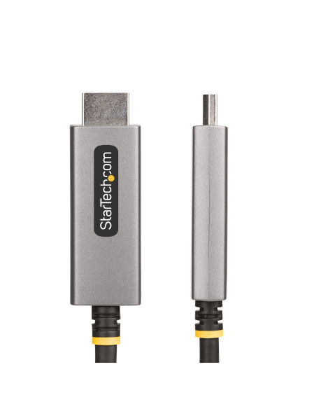 StarTech.com Cable Adaptador de 2m DisplayPort a HDMI - 8K 60Hz - 4K 144Hz - HDR10 - Conversor de Vídeo Activo DP 1.4 a HDMI