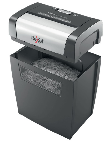 Rexel Momentum X406 triturador de papel Corte en partículas 70 dB Azul, Gris