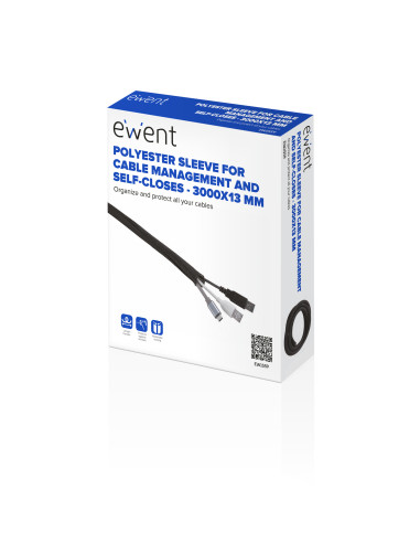 Ewent EW1559 organizador de cables Universal Pasacables Negro 1 pieza(s)