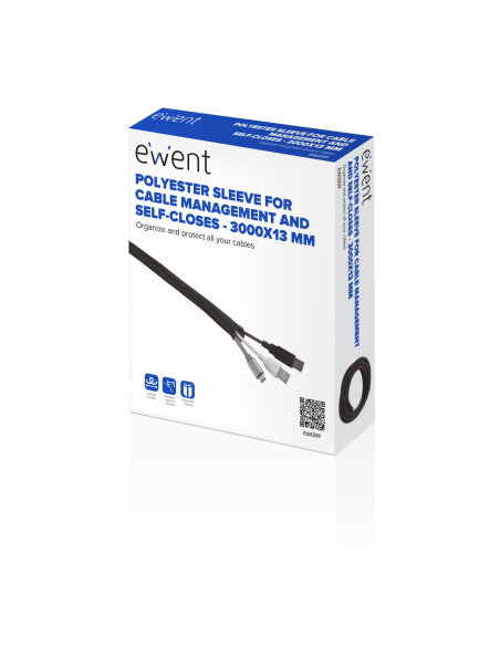 Ewent EW1559 organizador de cables Universal Pasacables Negro 1 pieza(s)