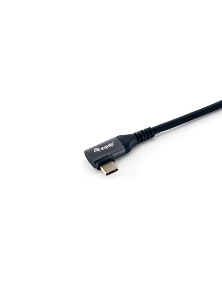 Equip Cable USB 2.0 C a C en ángulo de 90°, M M, 2,0 m, PD 100 W, negro