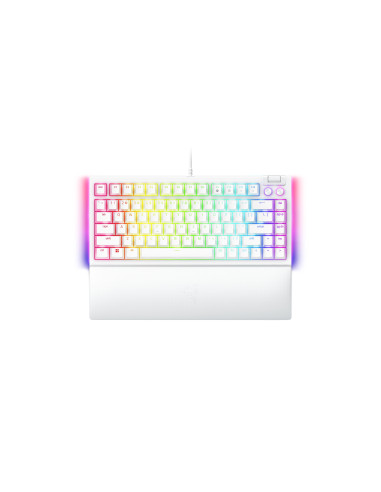 Razer BlackWidow V4 75% teclado Juego USB QWERTY Inglés de EE. UU. Blanco