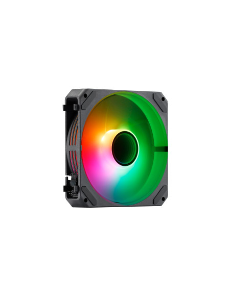 ABYSM Gaming Ventilador Arclight 2.0 Pack 3 en 1 Negro, Iluminación ARGB y Capacidad de Conectarlos en Serie (Clic&Go)