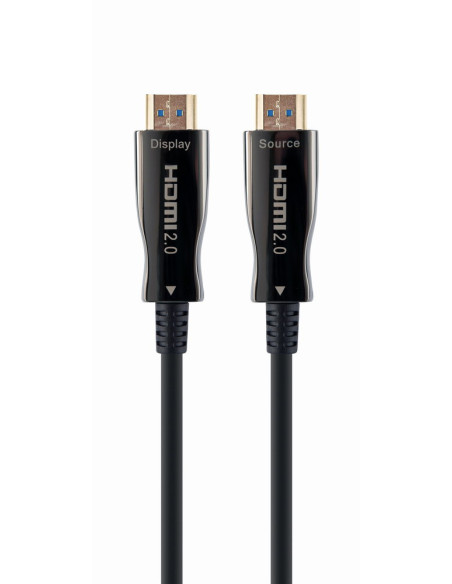 Gembird CCBP-HDMI-AOC-20M-02 cable HDMI HDMI tipo A (Estándar) Negro