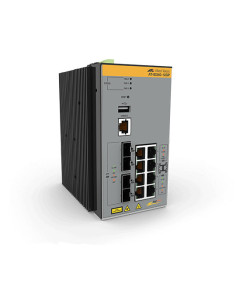Allied Telesis AT-IE340-12GP-80 Gestionado L3 Gigabit Ethernet (10 100 1000) Energía sobre Ethernet (PoE) Gris