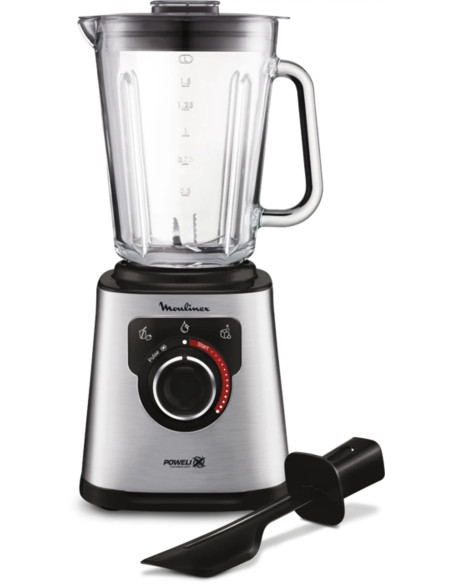 Moulinex LM871D 1,5 L Batidora de vaso 1200 W Acero inoxidable, Gris
