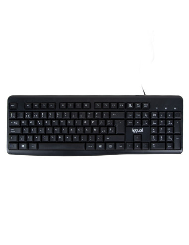 iggual Teclado estándar CK-BASIC2-105T negro