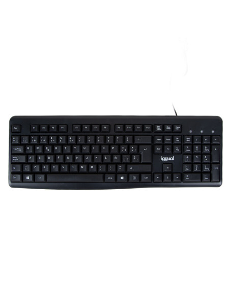 iggual Teclado estándar CK-BASIC2-105T negro