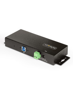 StarTech.com Hub USB Industrial de 7 Puertos Gestionado - Servicio Pesado - Caja de Metal - Protección ESD y Sobretensión - 2
