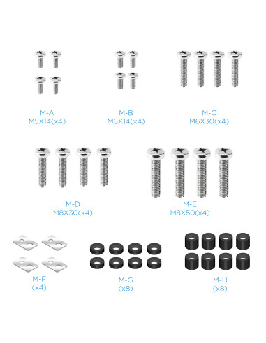 TooQ Píxel Soporte de Pared para Pantallas Interactivas Regulable 70"-90"