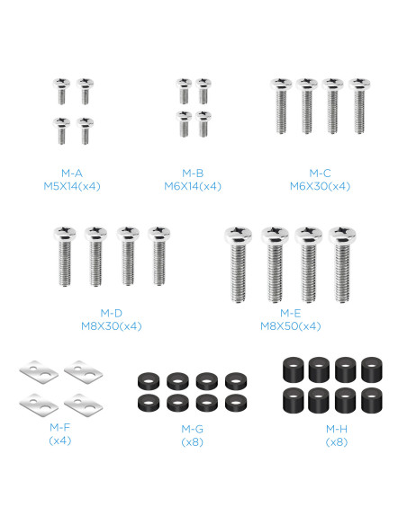 TooQ Píxel Soporte de Pared para Pantallas Interactivas Regulable 70"-90"