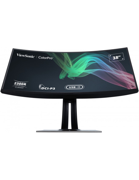 Viewsonic VP3881A pantalla para PC 96,5 cm (38") 3840 x 1600 Pixeles Quad HD+ LED Negro