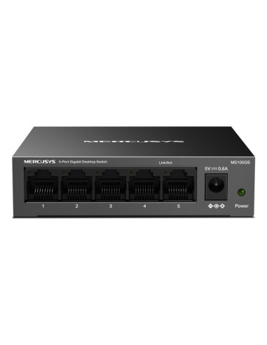 Mercusys MS105GS switch No administrado Gigabit Ethernet (10 100 1000) Negro