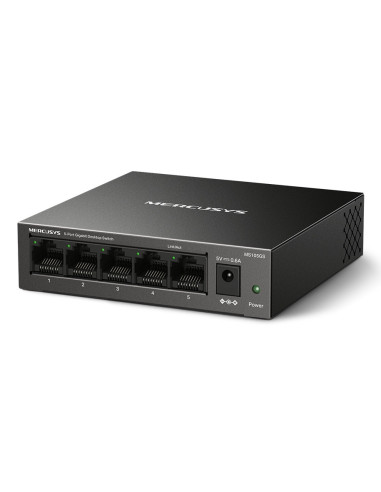 Mercusys MS105GS switch No administrado Gigabit Ethernet (10 100 1000) Negro