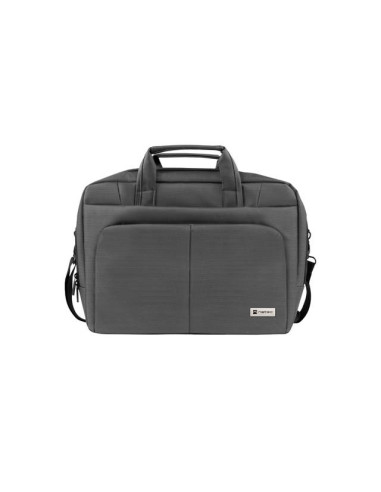 NATEC Gazelle 39,6 cm (15.6") Maletín Gris