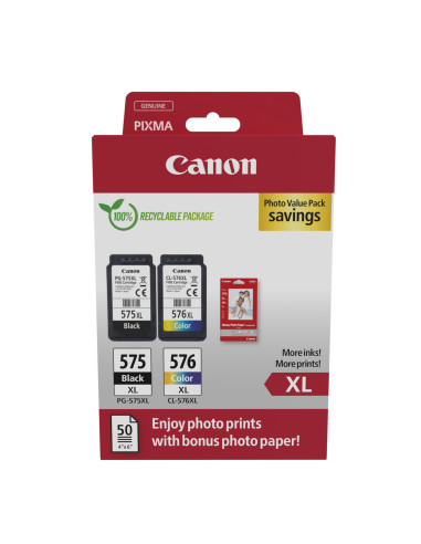 Canon 5437C006 cartucho de tinta 2 pieza(s) Original Alto rendimiento (XL) Negro, Cian, Magenta, Amarillo