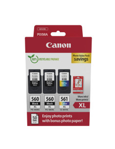 Canon 3712C012 cartucho de tinta 3 pieza(s) Original Alto rendimiento (XL) Negro, Cian, Magenta, Amarillo