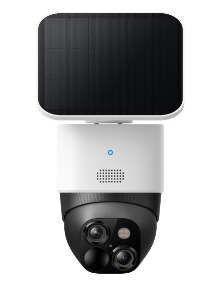 Eufy SoloCam S340, cámara solar de seguridad, cámara exterior inalámbrica, vigilancia de 360°, sin puntos ciegos, Wi - Fi 2,4