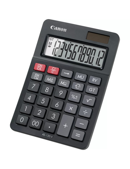 Canon AS-120 II calculadora Escritorio Pantalla de calculadora Negro